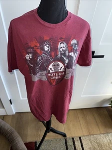 Motley Crue Official Tour 2011 XL Unisex rot T-Shirt Nikki SiXx ROCK no holes  - Bild 1 von 3