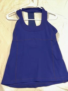 Lululemon Ebb To Street Tank Top weich atmungsaktiv Yoga Freizeit blau Damen😇💯 - Bild 1 von 9