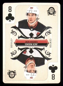 2024-25 O-Pee-Chee Playing Cards #8CLUBS Jack Hughes - Picture 1 of 2