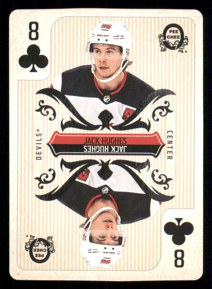 2024-25 O-Pee-Chee Playing Cards #8CLUBS Jack Hughes - Image 1 of 2