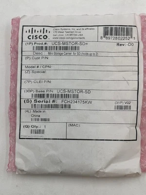 NEW Genuine Cisco UCS-MSTOR-SD 73-17925 Mini Storage Carrier Dual SD Card Module - Image 1 of 3