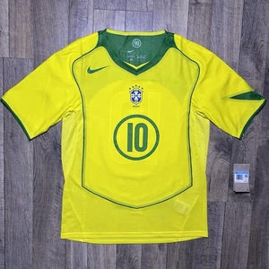 Neu mit Etikett Nike Ronaldinho Brasilien 2004 Authentic Total 90 Fußball Trikot Neuauflage Herren M " - Bild 1 von 12