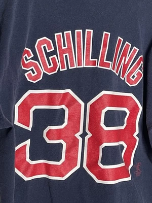 Camiseta Jersey Vintage Majestic Boston Red Sox Curt Schilling Talla L Foto 1 de 4