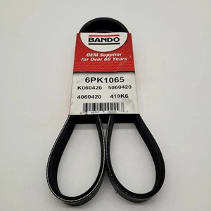 Water Pump & Alternator Belt For INFINITI QX4 Nissan Pathfinder, Bando 6PK1065 - Picture 1 of 3