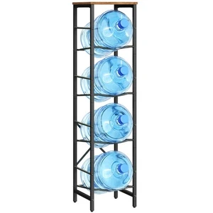 HOOBRO Water Jug Rack Water Bottle Holder 5 Gallon Water Jug Rack 4-Tier Wate... - Picture 1 of 9