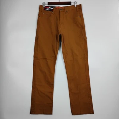 Dickies Pants Men 32x32 Brown Regular Fit Duck Canvas Carpenter Utility Flex NEW - Image 1 of 4