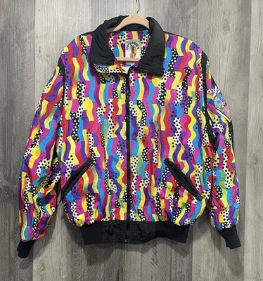 Chaqueta HotDogger Vintage Cremallera Talla L Multicolor Foto 1 de 4