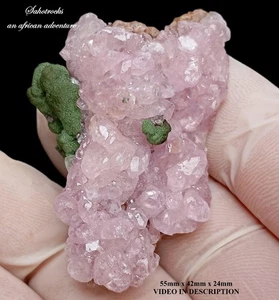 Kolwezite and cobaltoan calcite - Mashamba West mine DRC Congo - Picture 1 of 12