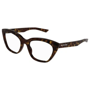 Gafas de plástico ojo de gato Balenciaga BB 0219O 002 Havana 51 mm - Imagen 1 de 3