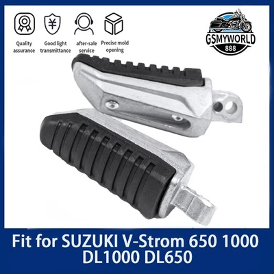 Motorcycle Rear Footrest Foot Pegs Fit For Suzuki V-Strom 650 1000 DL1000 DL650 - Image 1 of 4