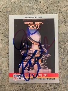 JOHN FITZGERALD Dallas Cowboys SIGNED SUPER BOWL XVI PRO SET CARD 1990 - Picture 1 of 1
