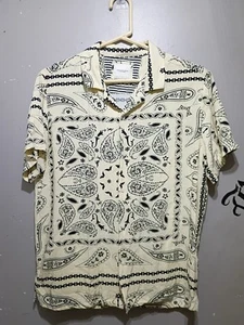 ( STAINED) Handkerchief Shirt Mens Medium - Picture 1 of 11