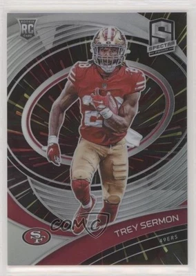 2021 Panini Spectra Rookie Hyper Prizm /75 Trey Sermon #164 Rookie RC - Image 1 of 2