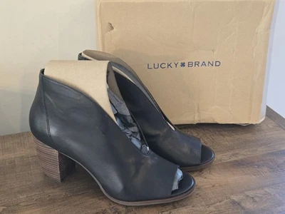 Nuevo Lucky Brand Mujer Joal Cuero Pump Talla 10 Foto 1 de 4