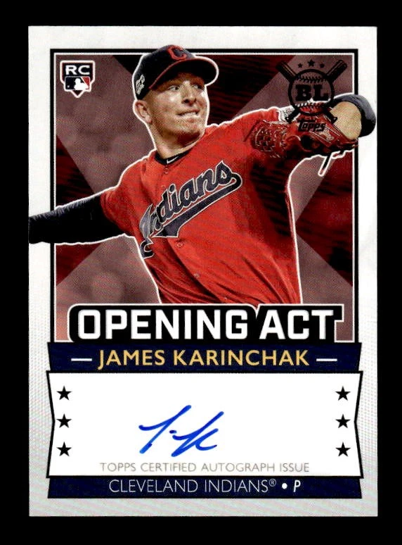 2020 Topps Big League #OAA-JK James Karinchak Opening Act Autographs - Image 1 of 2
