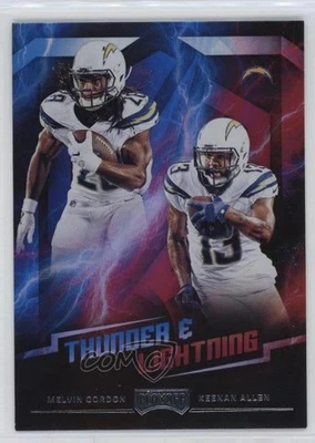 2018 Panini Playoff Thunder and Lightning Melvin Gordon Keenan Allen #6 - Image 1 of 2