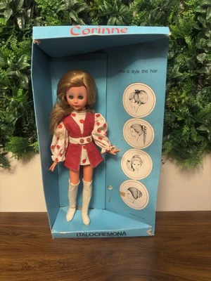 Vtg Mod 1960s Italocremona Corinne Doll Made In Italy With Box - Image 1 of 4