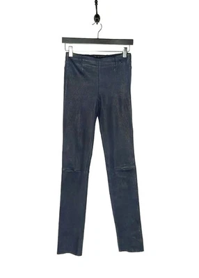 Leggings Louis Vuitton 2013 de cuero de piel de cordero azul marino Foto 1 de 4