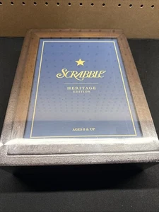 Scrabble Heritage Edition Board Game + Wooden Storage Box New WS Game Company - Picture 1 of 2