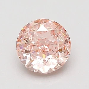 Round 1.03 Carat Fancy Intense Pink CVD VS1 IGI Loose Lab Grown Diamond - Picture 1 of 3