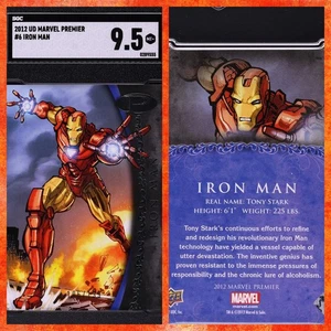 2012 Upper Deck Marvel #6 Iron Man PREMIER /199 - SGC 9.5 MINT+ - Bild 1 von 3