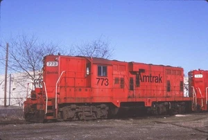 AMTRAK 773 GP7 ¡¡SE HA IDO!! @ TRENTON, NJ 1983 35 MM DIAPOSITIVA - Imagen 1 de 1