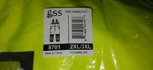 GSS Hi-Vis Insulated Safety Reflective Bib Overalls Florescent Yellow 2XL/3XL - Picture 1 of 20