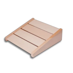 Fußstütze Fussstütze Fußlehne Sessellehne Fußauflage 37 x 39 cm - Lindenholz - Bild 1 von 2