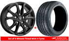 Alloy Wheels & Tyres 16" Fox Opus 2 For Daewoo Leganza 97-04