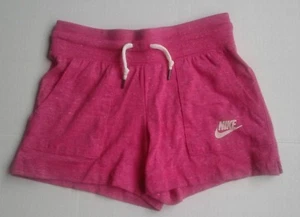 NWT NIKE YOUTHS'(GIRLS') PINK HEATHER GYM VINTAGE SHORTS SIZE M 827990 616 - Picture 1 of 4