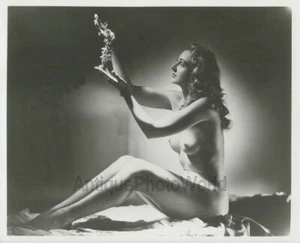 Beautiful nude woman with flowers antique art photo - Picture 1 of 1