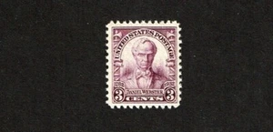 1932 U.S. Commem 3c Webster Sesqui  Sc#725  M/H/OG Fresh Color - Picture 1 of 1
