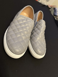 Steve Madden Women’s Ecentrcq Quilted Slip On Sneakers Gray Shoes Size 9