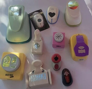 Lot Of 11 Martha Stewart Fiskars Recollections And Others Paper Punch - Picture 1 of 22