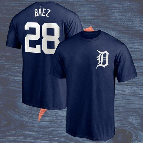 Javier Baez #28 Detroit Team Player Number T-Shirt Gift Fan Made All Size S-3XL Cover