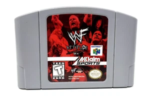Vtg. N64 WWF Attitude Get It! (1999 Nintendo 64) Authentic Original Working - Picture 1 of 3