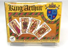 NOS Piatnik KING ARTHUR Playing Cards Austria FACTORY SEALED Vintage 2 Decks