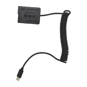 Panasonic DMW-DCC8 BLC12E BLC12GKPP Battery External Power Adapter DMWDCC8 USB-C - Picture 1 of 4