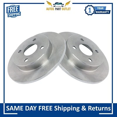 Nuevo juego de 2 rotores de freno de disco trasero para 91-98 Saturn SC SC1 SC2 SW1 SW2 Foto 1 de 4