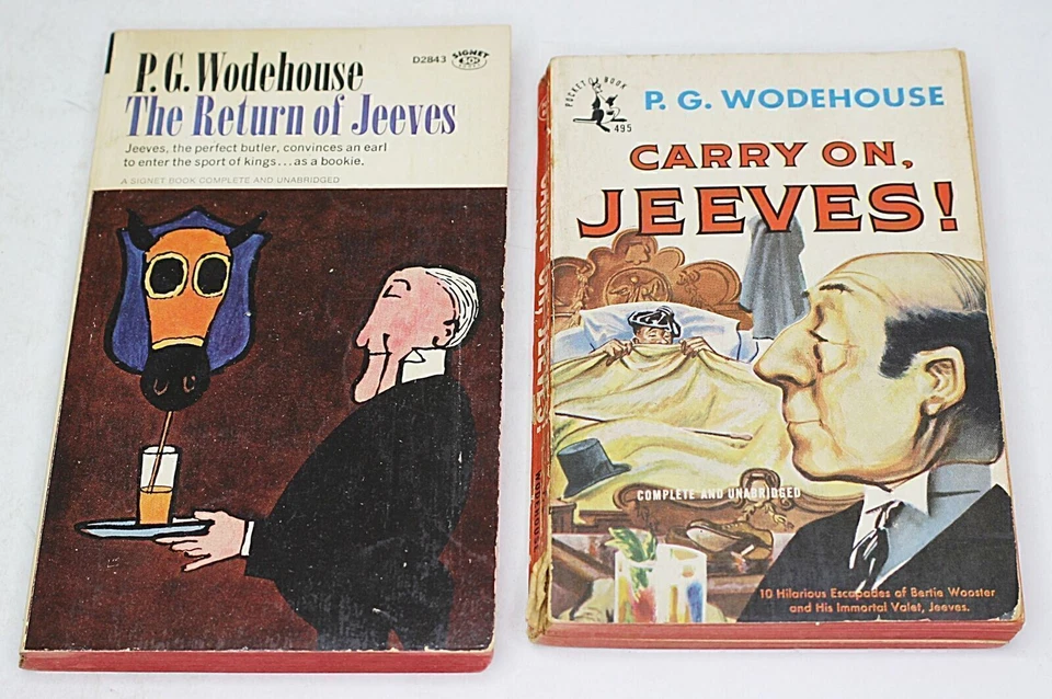 2 Vintage P.G. WODEHOUSE pb Books: Carry On Jeeves!, The Return of Jeeves - Image 1 of 4