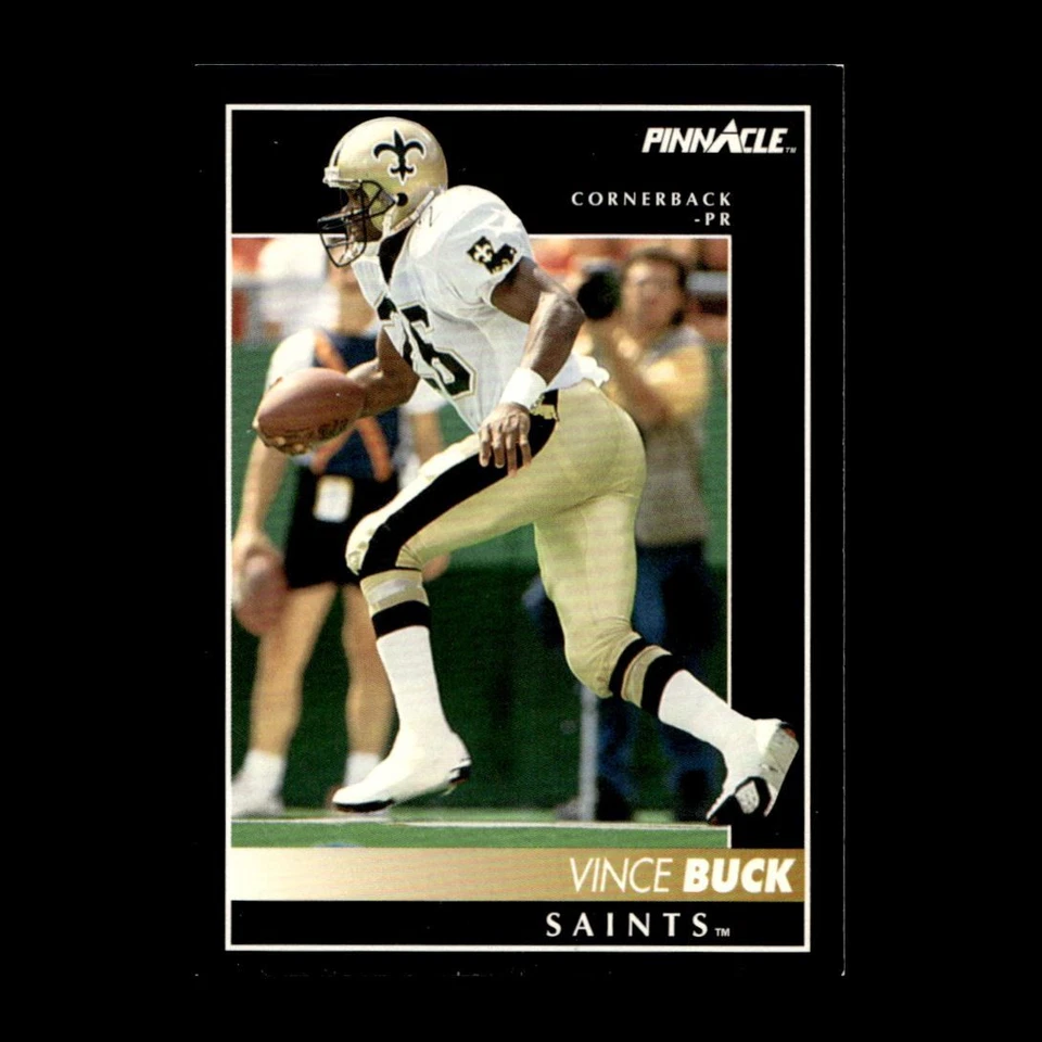 Vince Buck 1992 Pinnacle New Orleans Saints #134 R329B 77 - Image 1 of 2