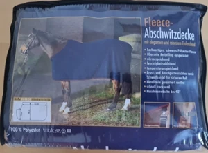 Pferde Fleece - Abschwitzdecke mit elegantem und robustem Einfassband - Bild 1 von 6