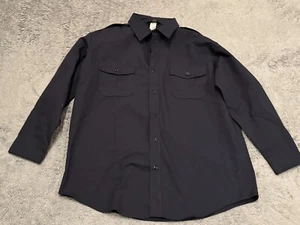 Combat Cloth Tactical Button Down Shirt Mens XL Black Long Sleeve Casual - Picture 1 of 6