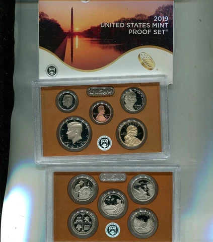 2019 S UNITED STATES FULL PROOF SET ORIGINAL GOVERNMENT BOX AND COA NO PENNY Cover
