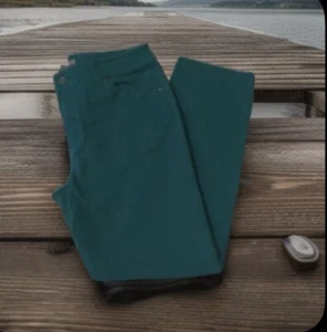 Chicos Size 0.5 Women's Jeans Pants Straight Cut Turquoise 5 pockets Pants. - Picture 1 of 19