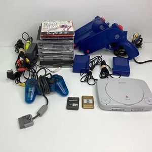 Sony PlayStation 1 Console, Controllers, and Games Bundle - Turns On (--) W#700 - Picture 1 of 14