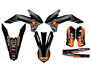 XCF-W SURGE 2016 Black Senge kit de gráficos compatible con KTM - Imagen 1 de 10