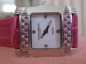 Christian Bernard Women's Stainless Steel Diamond and Sapphire Watch - Picture 1 of 7