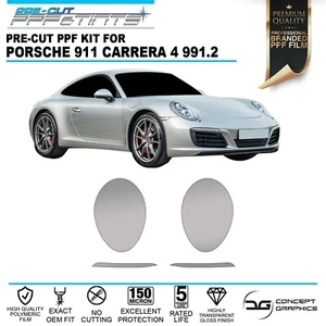 Película protectora de pintura de piedra para faros para Porsche 911 991.2 Carrera 4 - Imagen 1 de 3