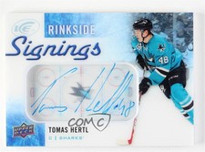 2015-16 Upper Deck Ice Rinkside Signings Tomas Hertl #RS-TH Auto